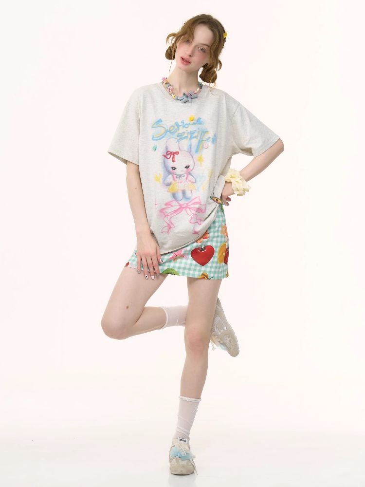 Loose Thin Round Neck Short Sleeve T-shirt【s0000012243】