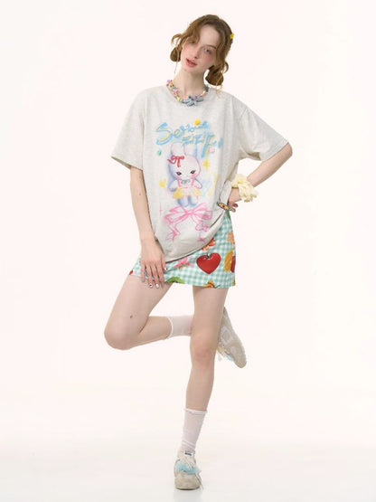 Loose Thin Round Neck Short Sleeve T-shirt【s0000012243】