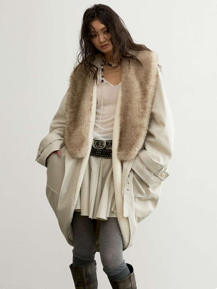 Detachable Fur Shell Long Jacket【s0000015194】