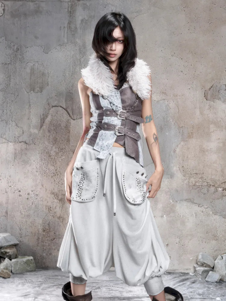 Detachable Fur Collar and Belt【s0000014128】