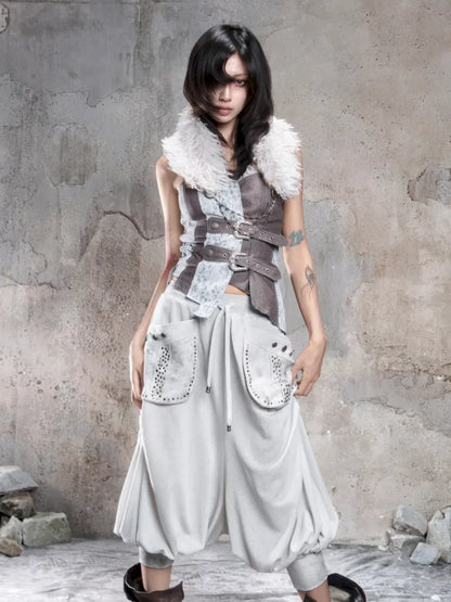 Detachable Fur Collar and Belt【s0000014128】