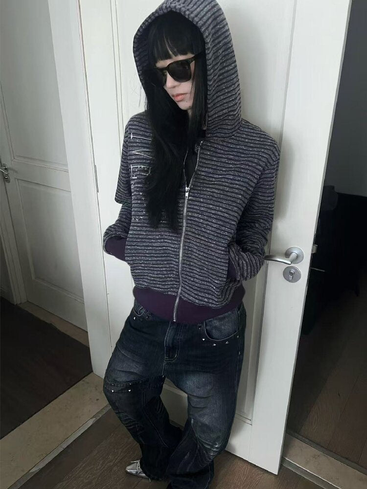 Skull Stud Snowflake Knit Cardigan【s0000019269】