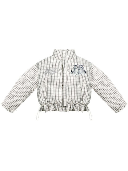 Short Thickened Cat Drawstring Jacket【s0000011505】
