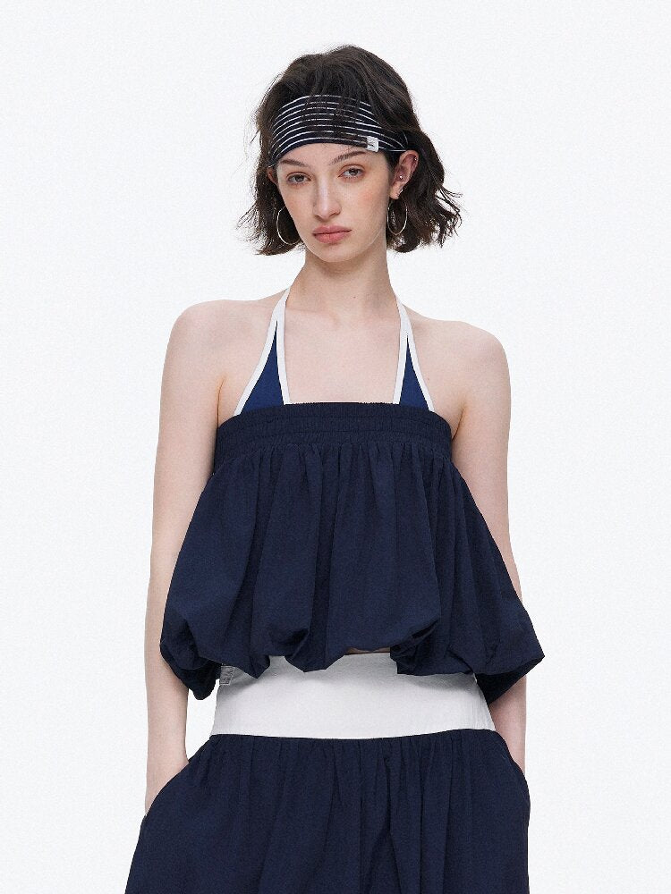 Backless Bandeau Wide Waist Pants【s0000015920】