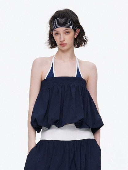 Backless Bandeau Wide Waist Pants【s0000015920】