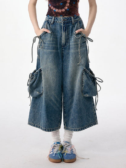 Vintage Strappy Pocket Workwear Jeans【s0000017311】