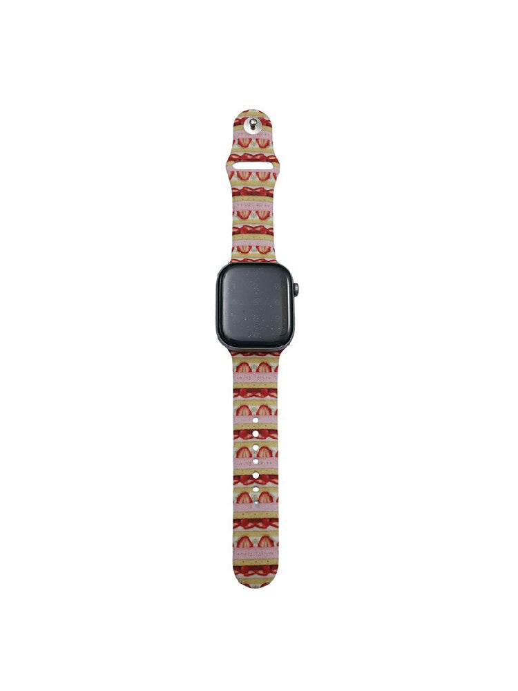 Rose Cake Print iWatch Watch Strap【s0000017466】
