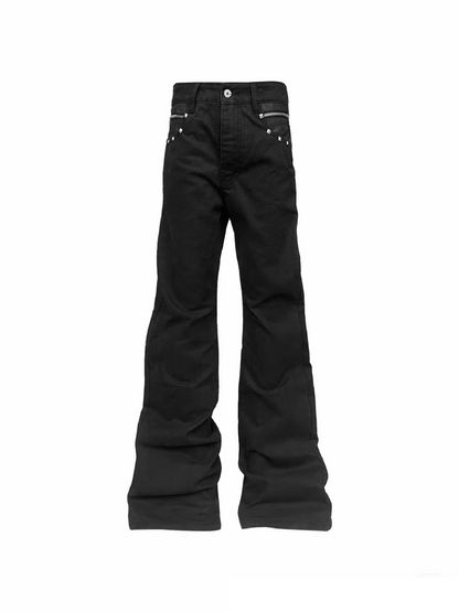 Snake Washed Pocket Stacked Jeans【s0000018191】