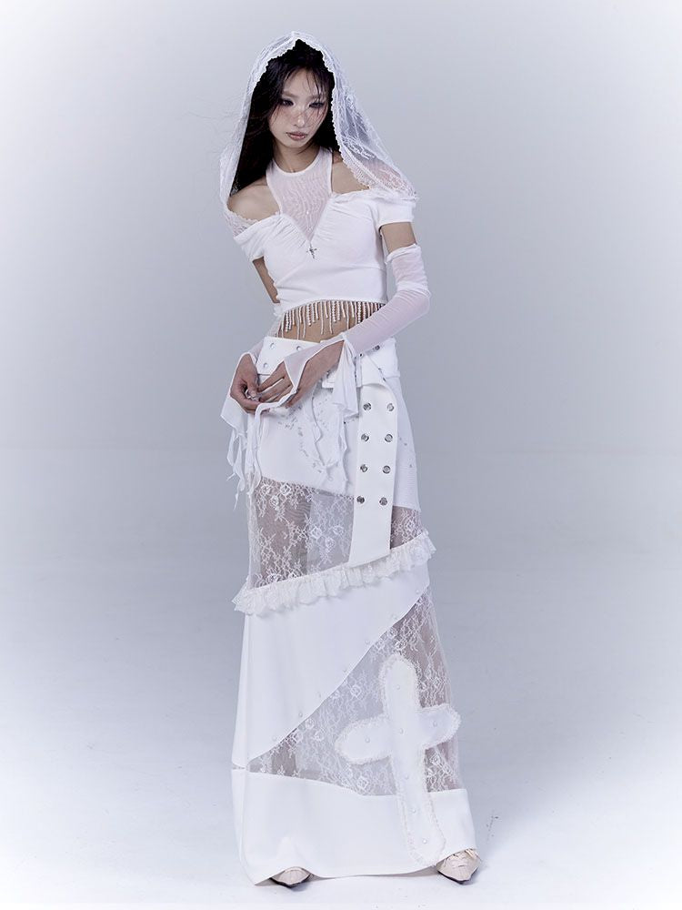 Low waist thin straight long skirt【s0000012381】