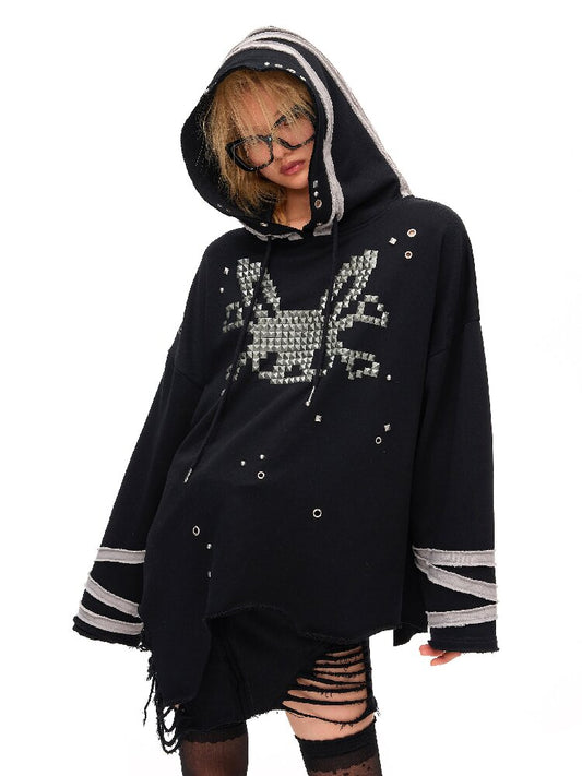 Riveted Rabbit Skull Sweatshirt【s0000016042】