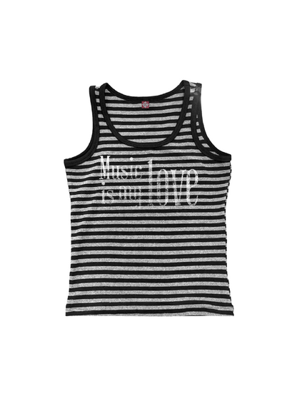 Digital Print Striped Vest【s0000018227】