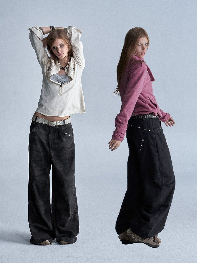 Two Color Camouflage Workwear Pants【s0000018465】