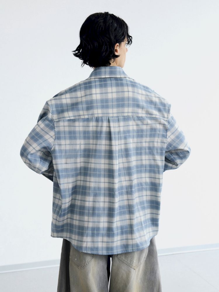 Plaid thin long-sleeved shirt【s0000013202】