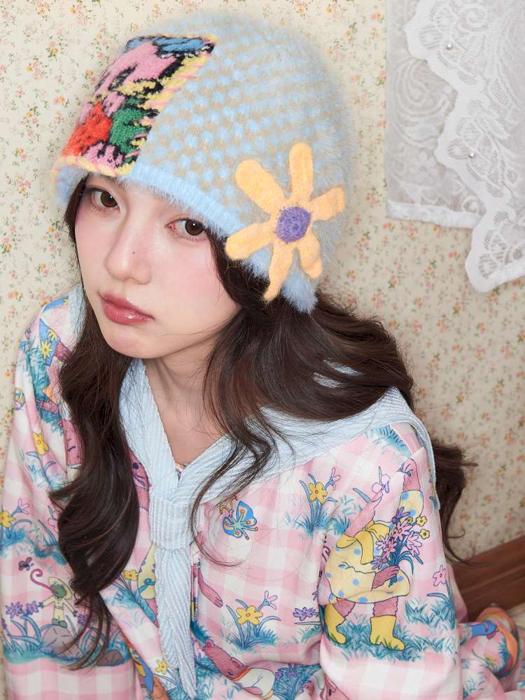 Rabbit Flower Knit Beanie【s0000014506】