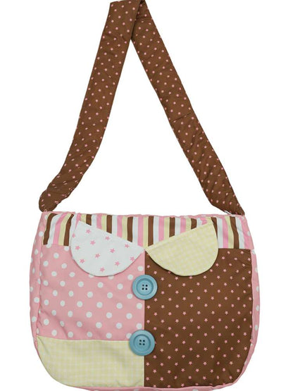 Two-Color Print Cute Quilted Cotton Bag【s0000014853】