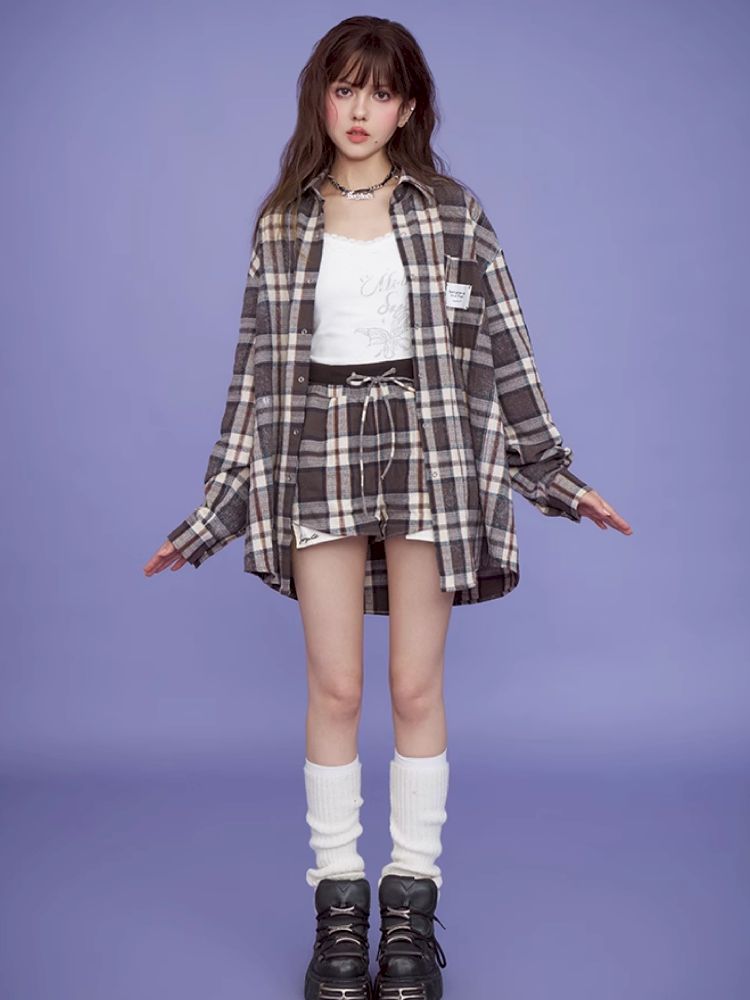 Casual Long Sleeve Shirt Jacket【s0000011670】