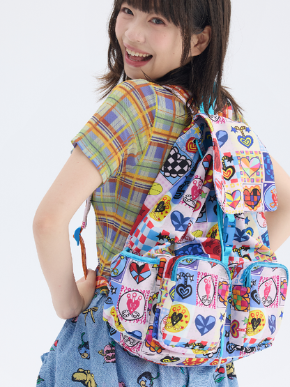 Heart Drawstring Shoulder Bag【s0000017703】