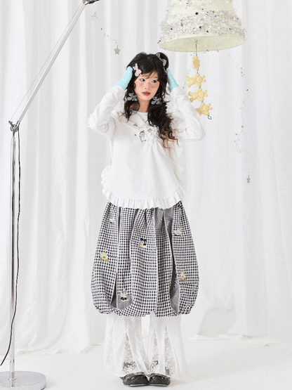 Graffiti Print Long Sleeve T-Shirt【s0000011943】