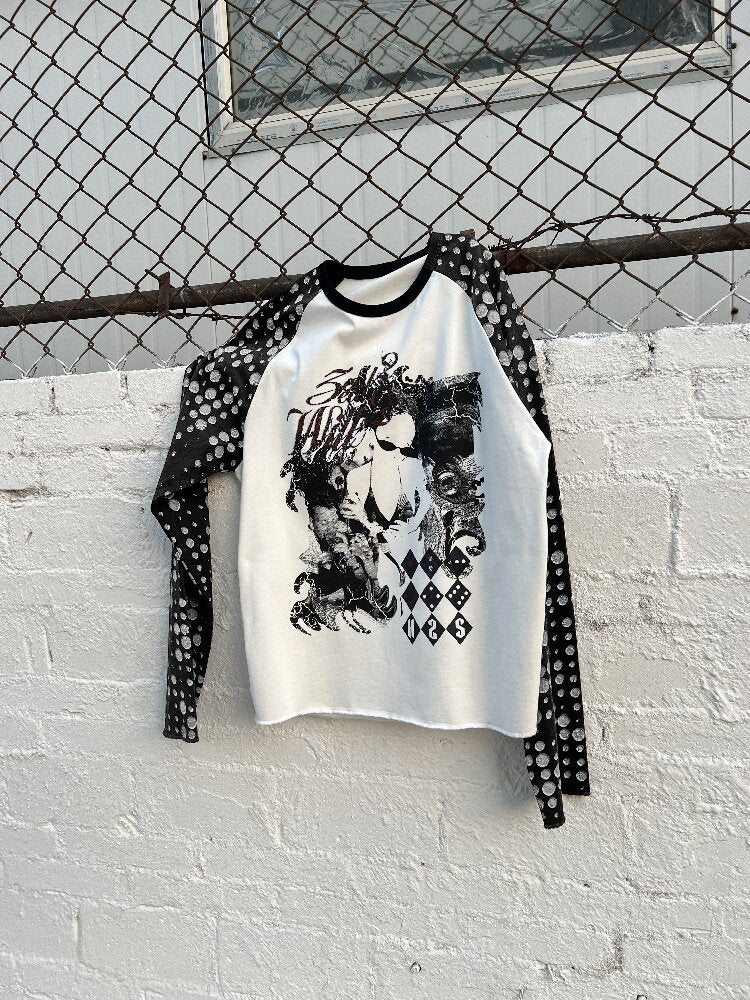 Ghost Polka Dot Raglan Long Tee【s0000016956】