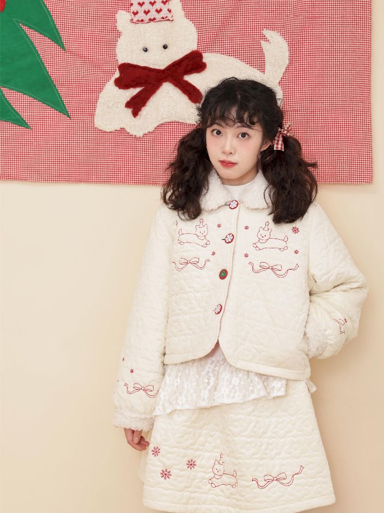 Doll Collar Cotton Half Skirt Set【s0000011201】