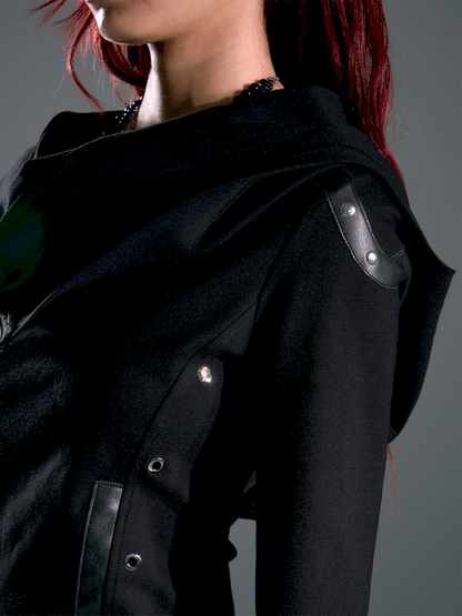 Asymmetric Slim-Fit Zipper Knit Cardigan【s0000013916】