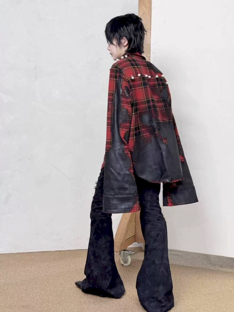 Stained Shirt Jacket【s0000013715】