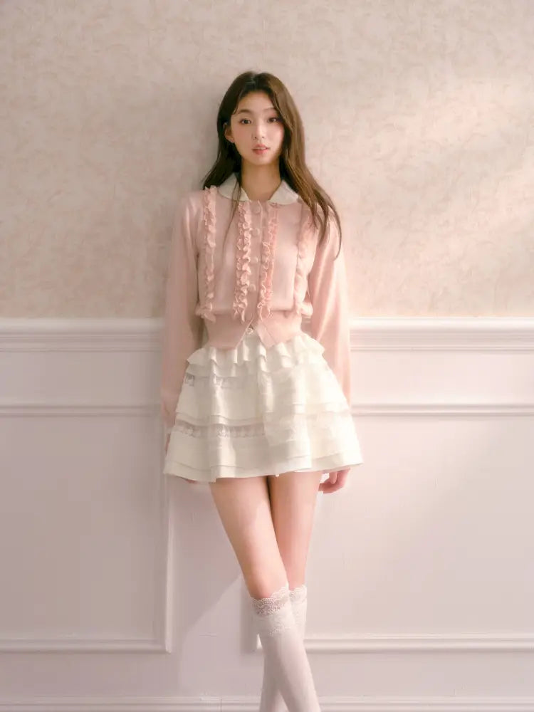 Short-Sleeve Sweater Jacket【s0000014336】