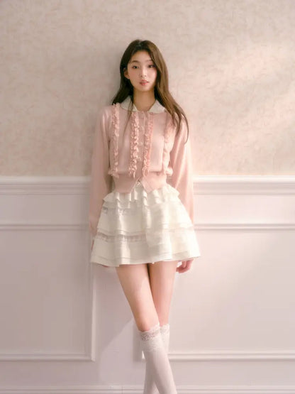 Short-Sleeve Sweater Jacket【s0000014336】