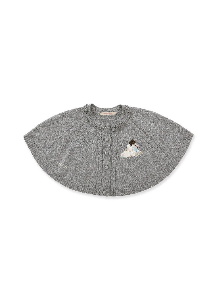 Horse Patch Embroidered Cape Top【s0000016124】