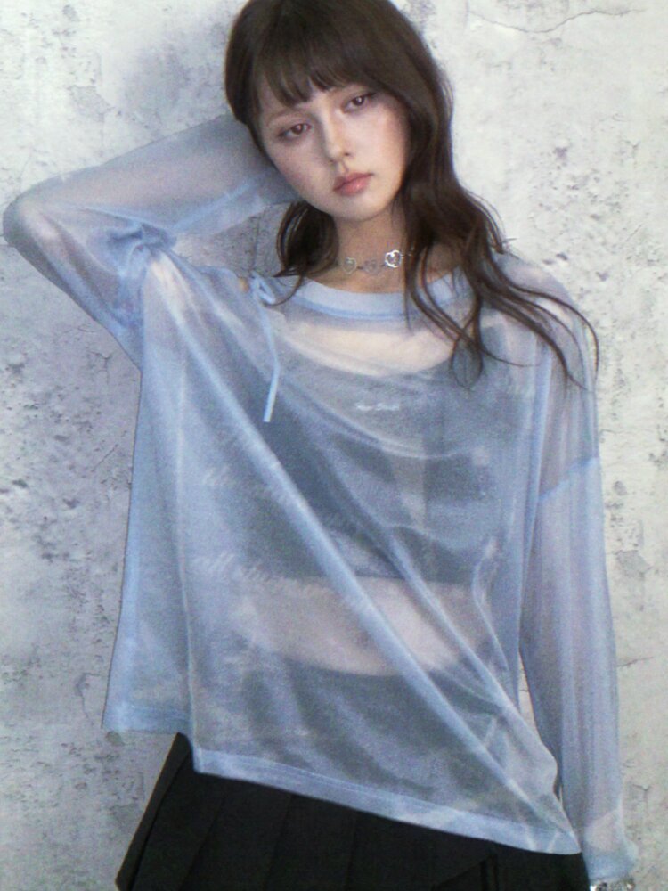 Mesh Cover-Up Summer T-Shirt【s0000017868】