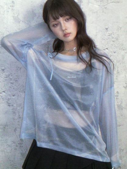 Mesh Cover-Up Summer T-Shirt【s0000017868】