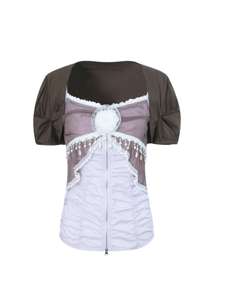 Elastic Slim Halter Blouse【s0000012210】