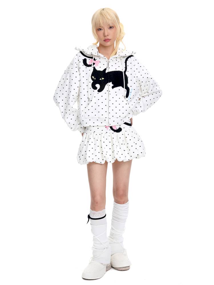 Cat Tail Embroidered Pumpkin Skirt【s0000014423】