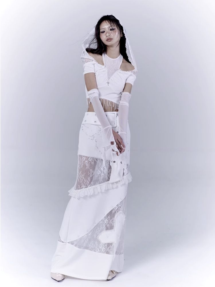 Low waist thin straight long skirt【s0000012381】