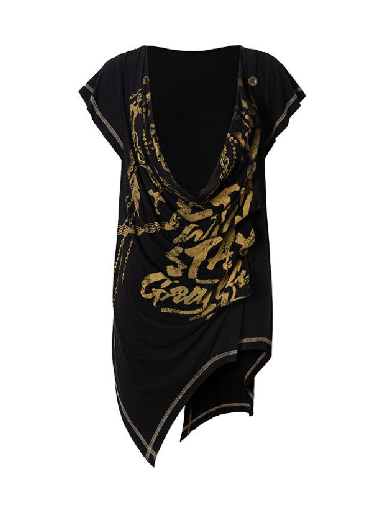 Punk Metallic Bikini Short T-Shirt【s0000016978】