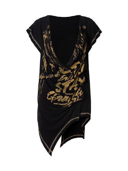 Punk Metallic Bikini Short T-Shirt【s0000016978】