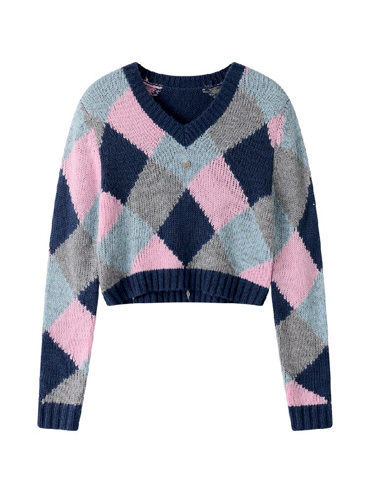 British Drop Shoulder Knit Sweater【s0000011967】