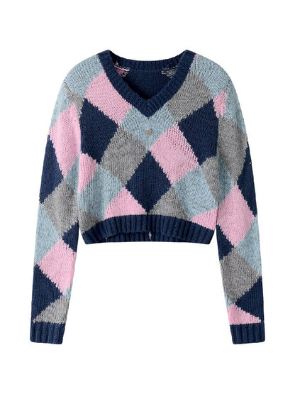 British Drop Shoulder Knit Sweater【s0000011967】