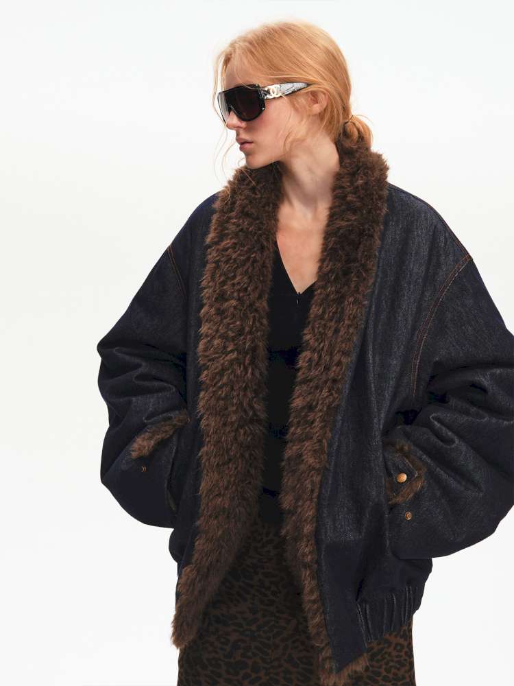 French Lamb Wool Cropped Jacket【s0000015056】