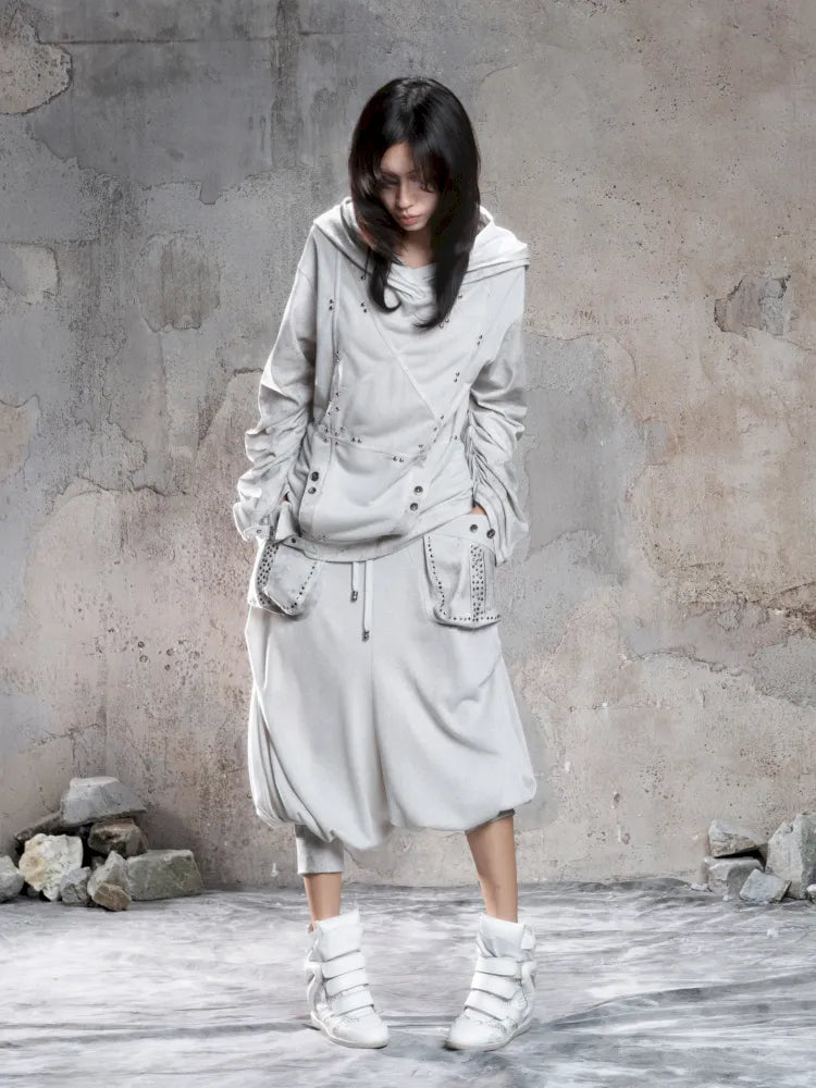 Cropped Wide-Leg Pocket Skirt【s0000014137】