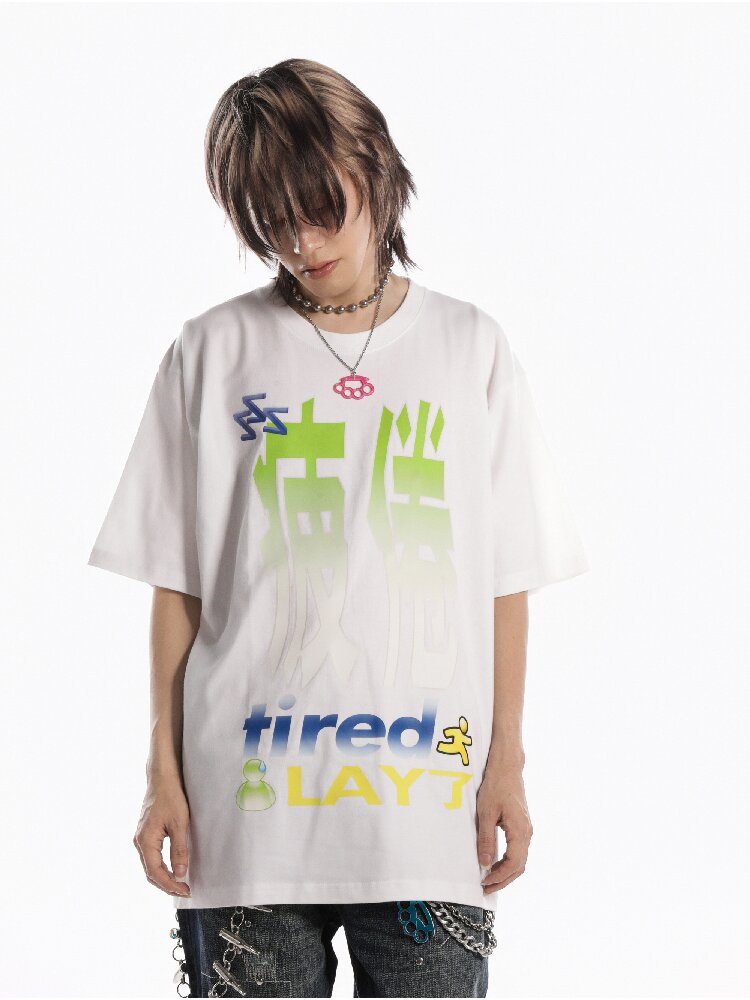 Slogan Print Casual T Shirt【s0000019128】