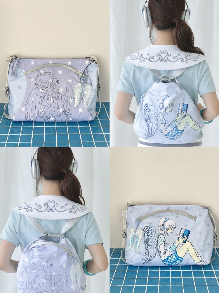 Double Sided Angel Star Multifunctional Bag【s0000017480】