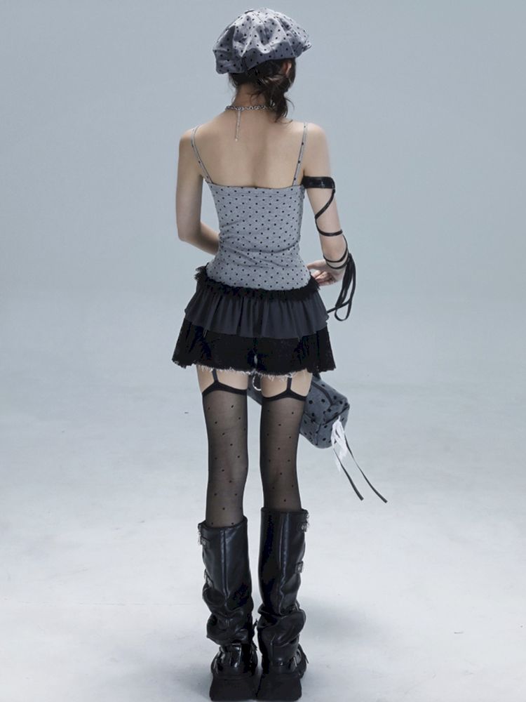 Hollow Out Splicing Ayahuasca Camisole Top【s0000013480】