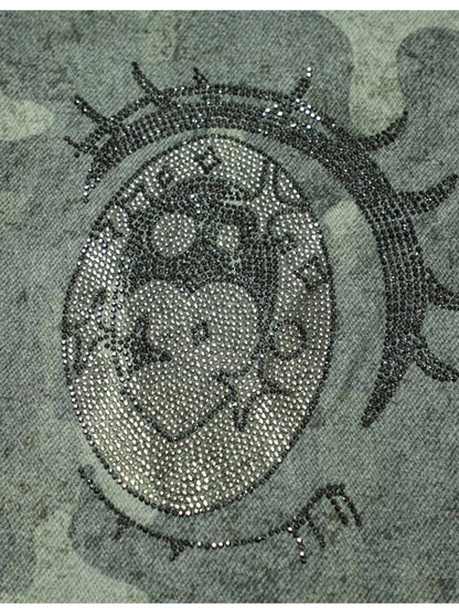 Rhinestone Paratrooper Camo Pants【s0000014449】