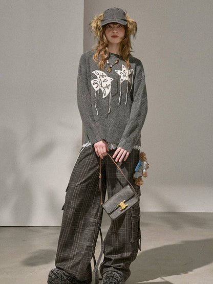 Unique Design Loose Long Sleeve Pullover【s0000014381】