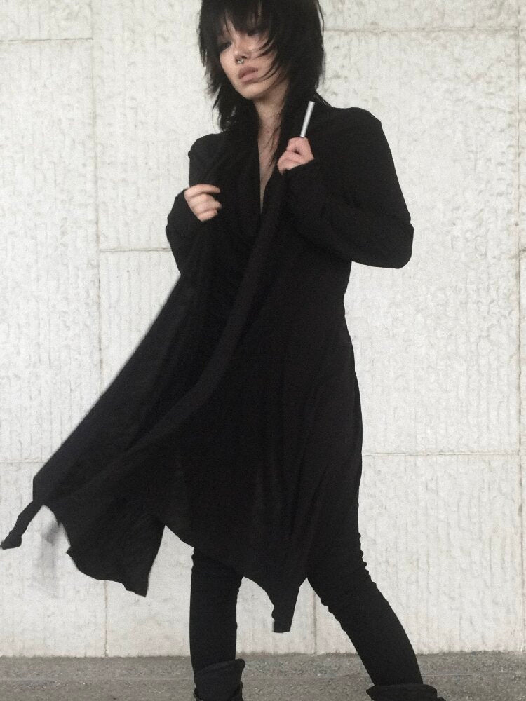 Stretched Lyocell Swaying Collar Cardigan【s0000019002】