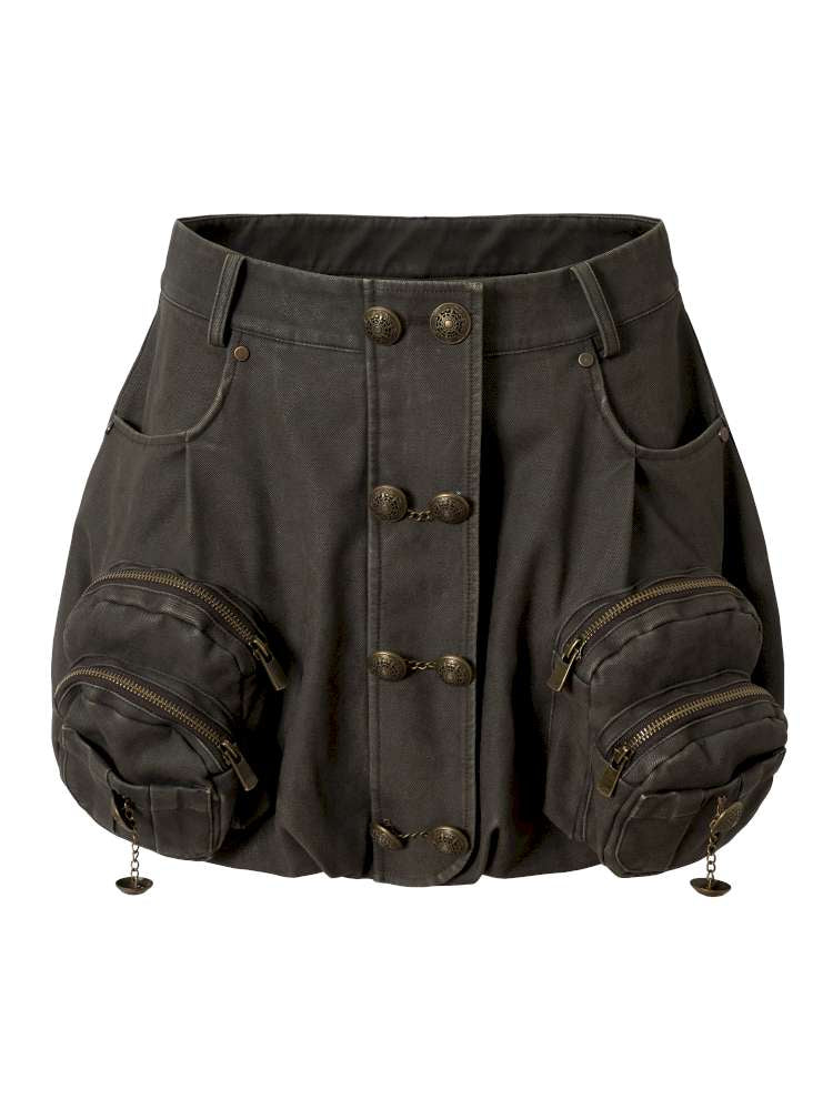 Workwear Flower Bud Skirt【s0000014463】