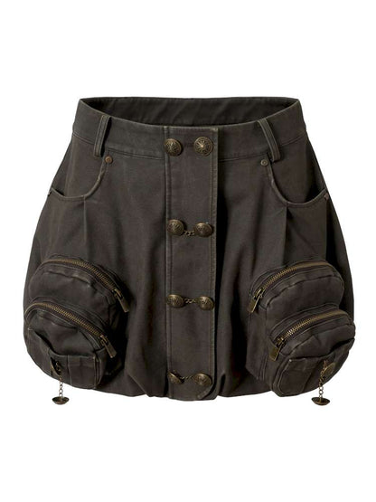 Workwear Flower Bud Skirt【s0000014463】