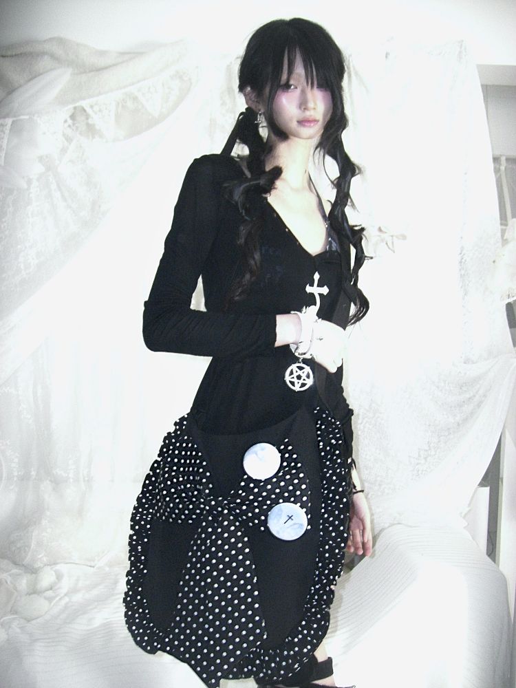 Large bow adjustable bag【s0000012695】