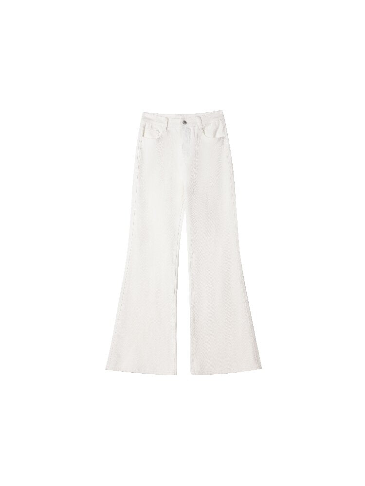 Two Tone High Waist Bootcut Jean【s0000015856】
